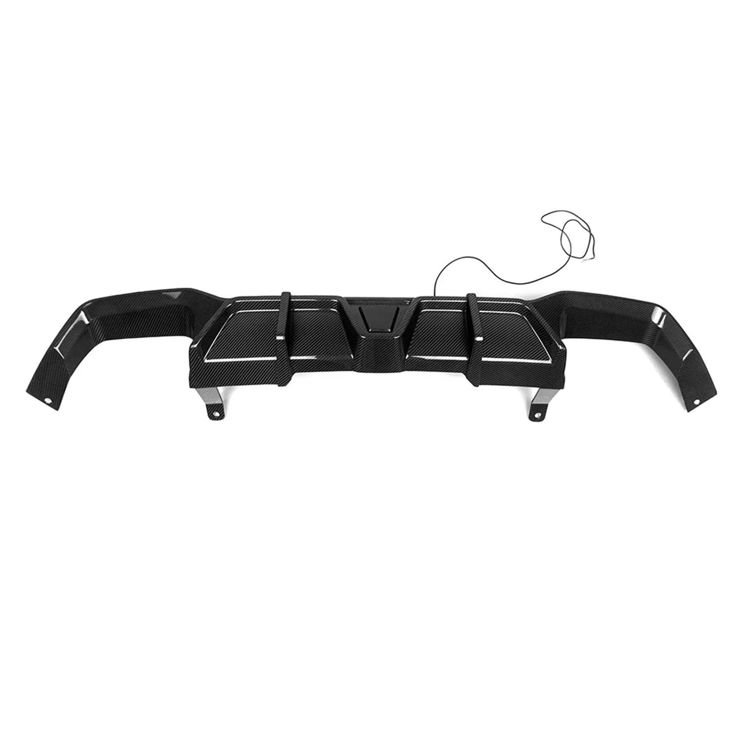 SooQoo BMW X3M F97 & X4M F98 LCI Rear Diffuser In Gloss Pre Preg Carbon Fibre (Facelift 2022+)-CCO