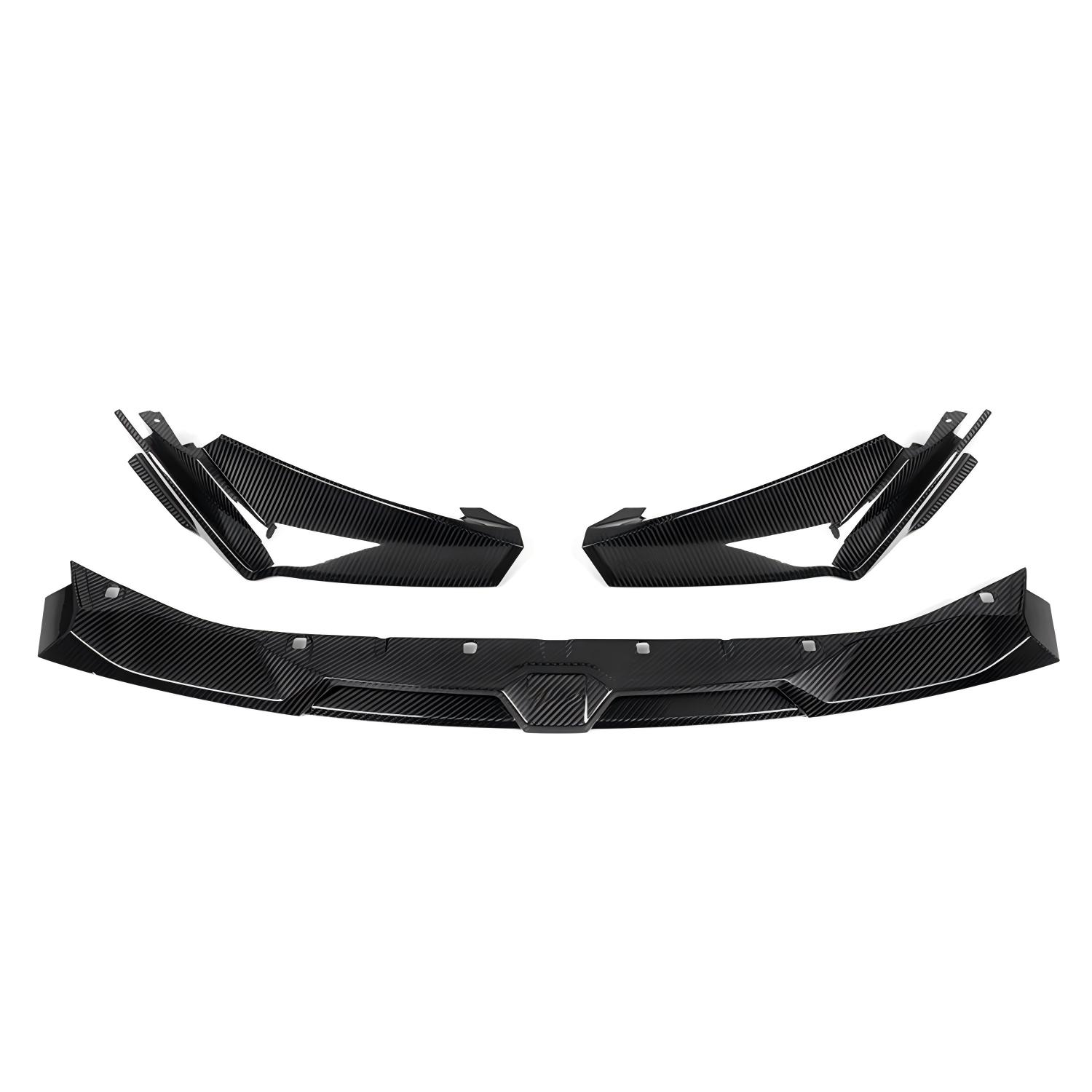 SooQoo BMW G80 M3 G82 M4 Front Splitter In Gloss Carbon Fibre-CCO
