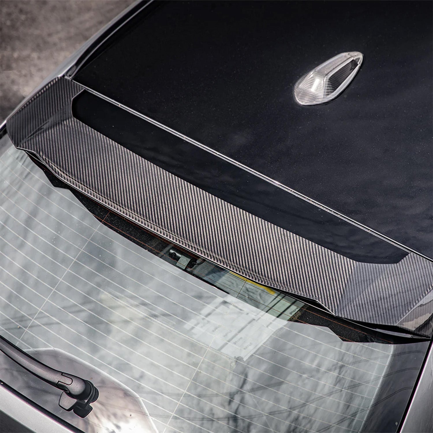 BMW G81 M3 Touring SQ Roof Spoiler In Gloss Carbon Fiber (2023+)-CCO