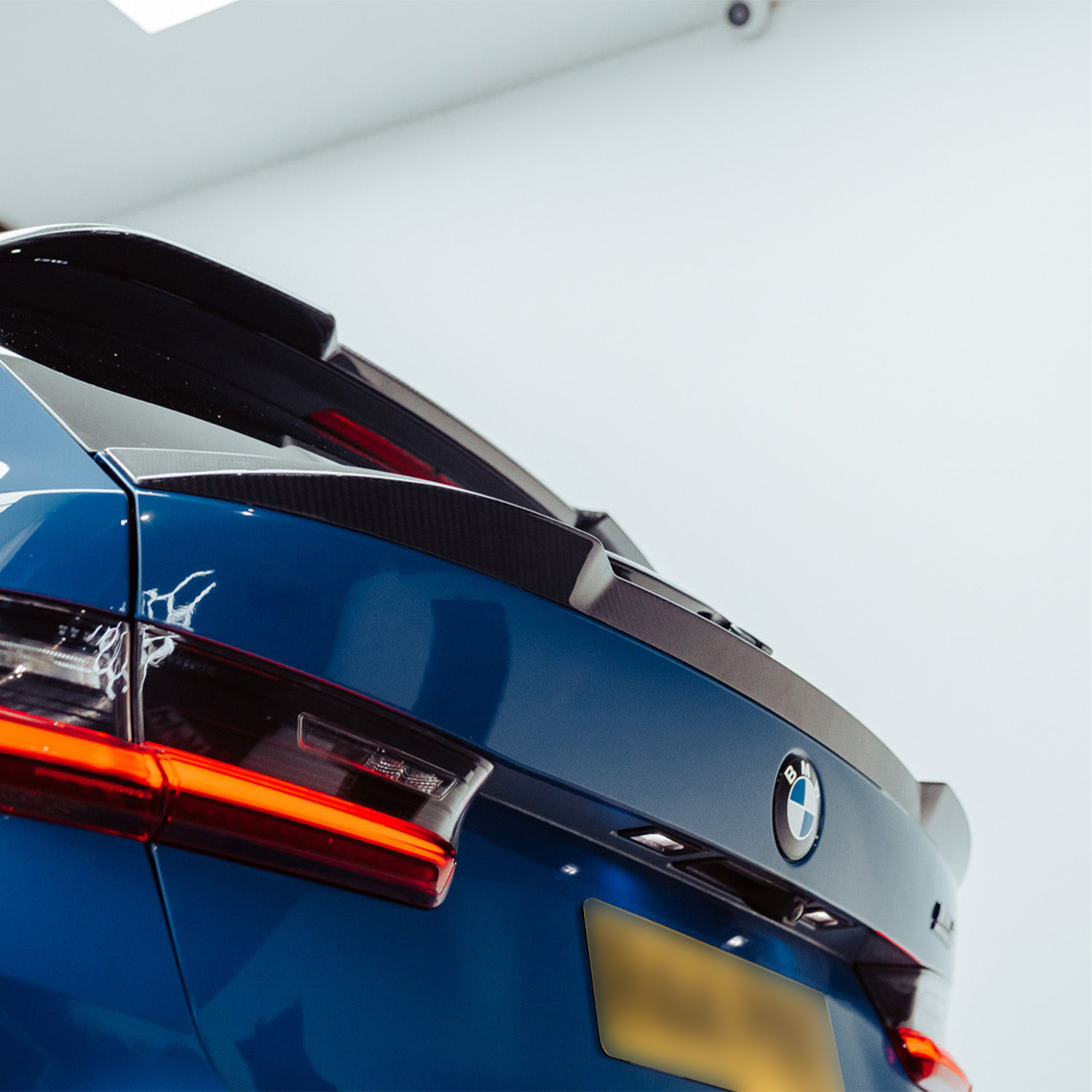 SooQoo BMW G81 M3 Touring Lower Trunk Spoiler In Gloss Pre Preg Carbon Fibre (2023+)-CCO