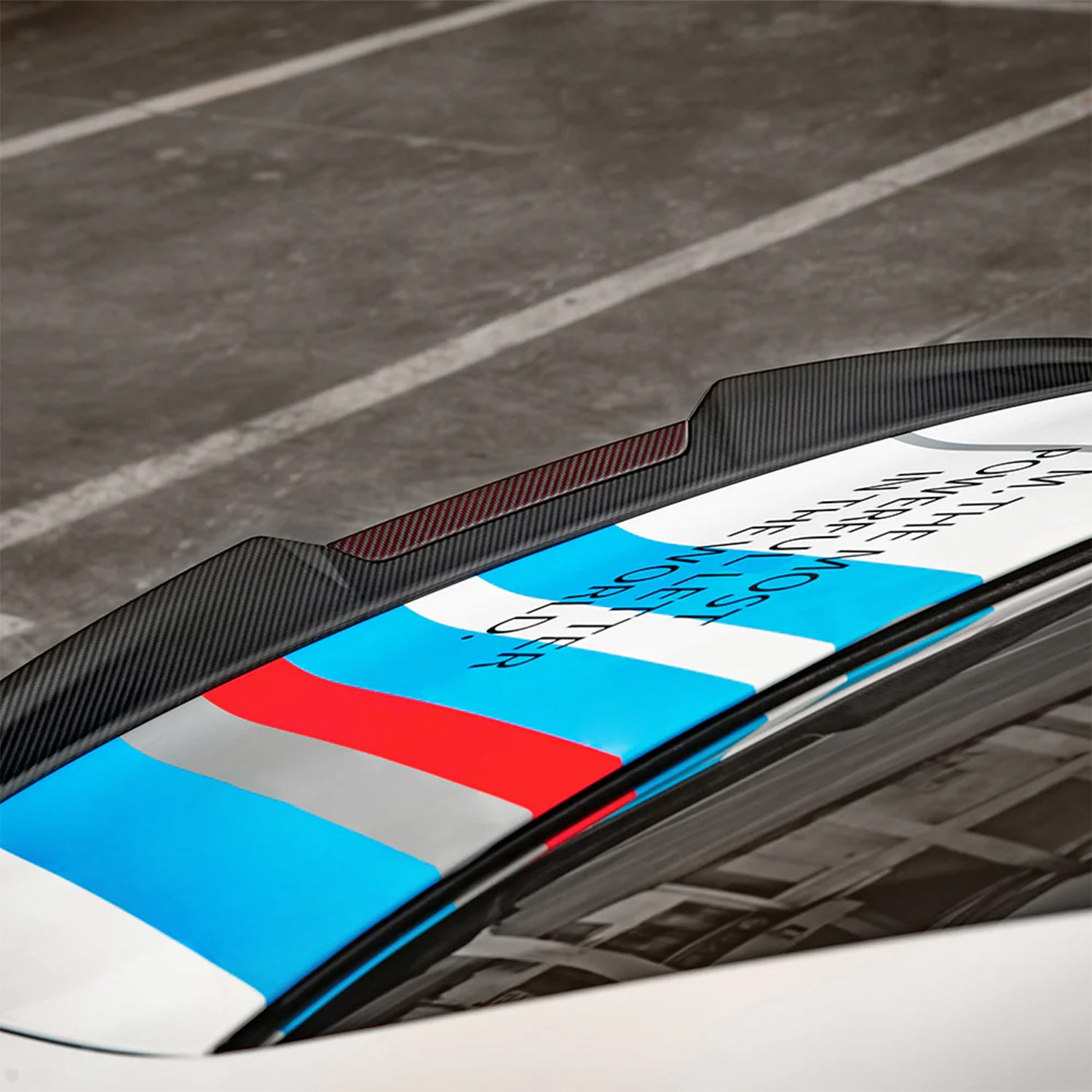 SooQoo BMW G90 M5 Rear Spoiler In Gloss Carbon Fibre-CCO