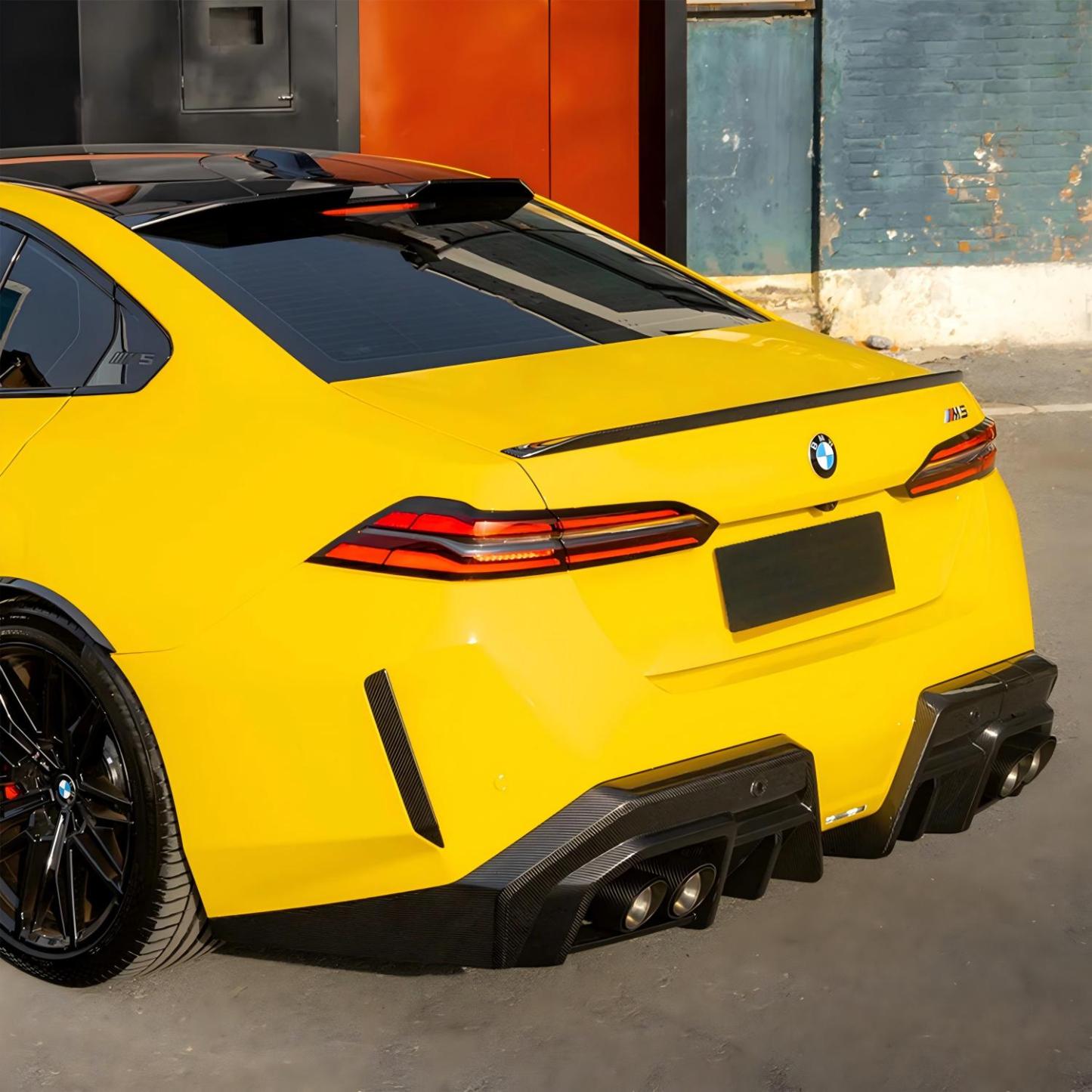 SooQoo BMW G90 & G99 M5 SQ-A Rear Diffuser In Gloss Carbon Fibre-CCO