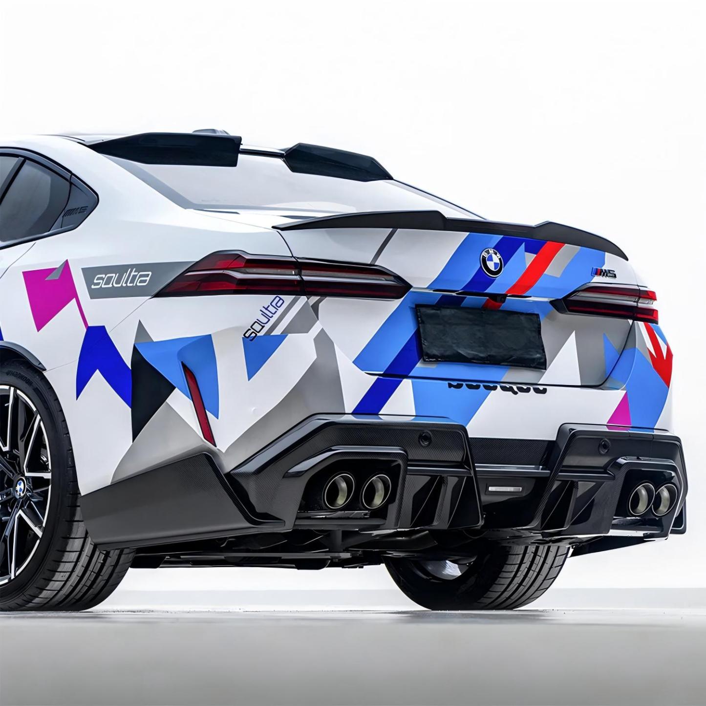 SooQoo BMW G90 & G99 M5 SQ-B Rear Diffuser In Gloss Carbon Fibre-CCO