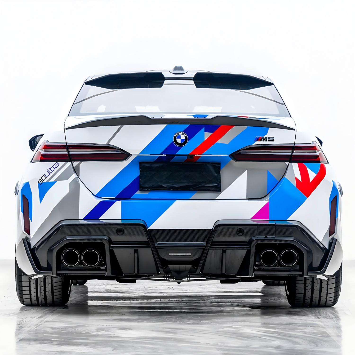 SooQoo BMW G90 & G99 M5 SQ-B Rear Diffuser In Gloss Carbon Fibre-CCO