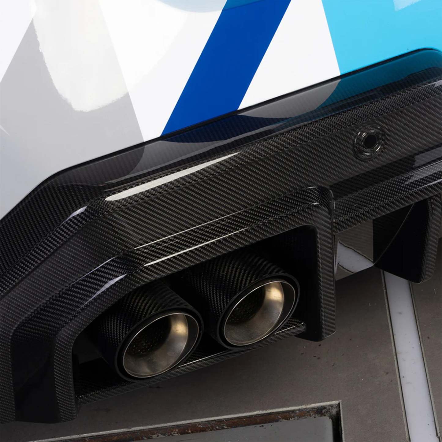 SooQoo BMW G90 & G99 M5 SQ-B Rear Diffuser In Gloss Carbon Fibre-CCO