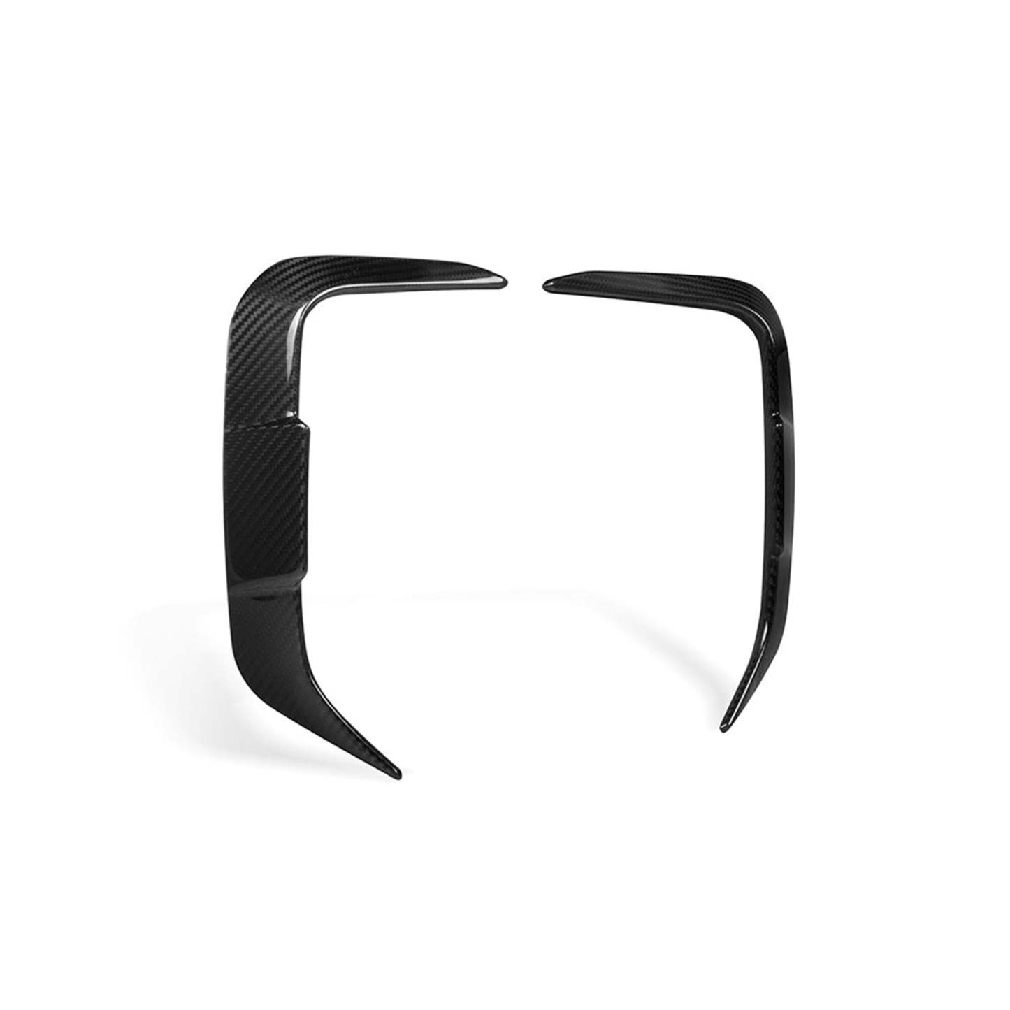 SooQoo BMW F97 X3M LCI SQ Rear Canards In Gloss Pre Preg Carbon Fibre (Facelift 2022+)-CCO