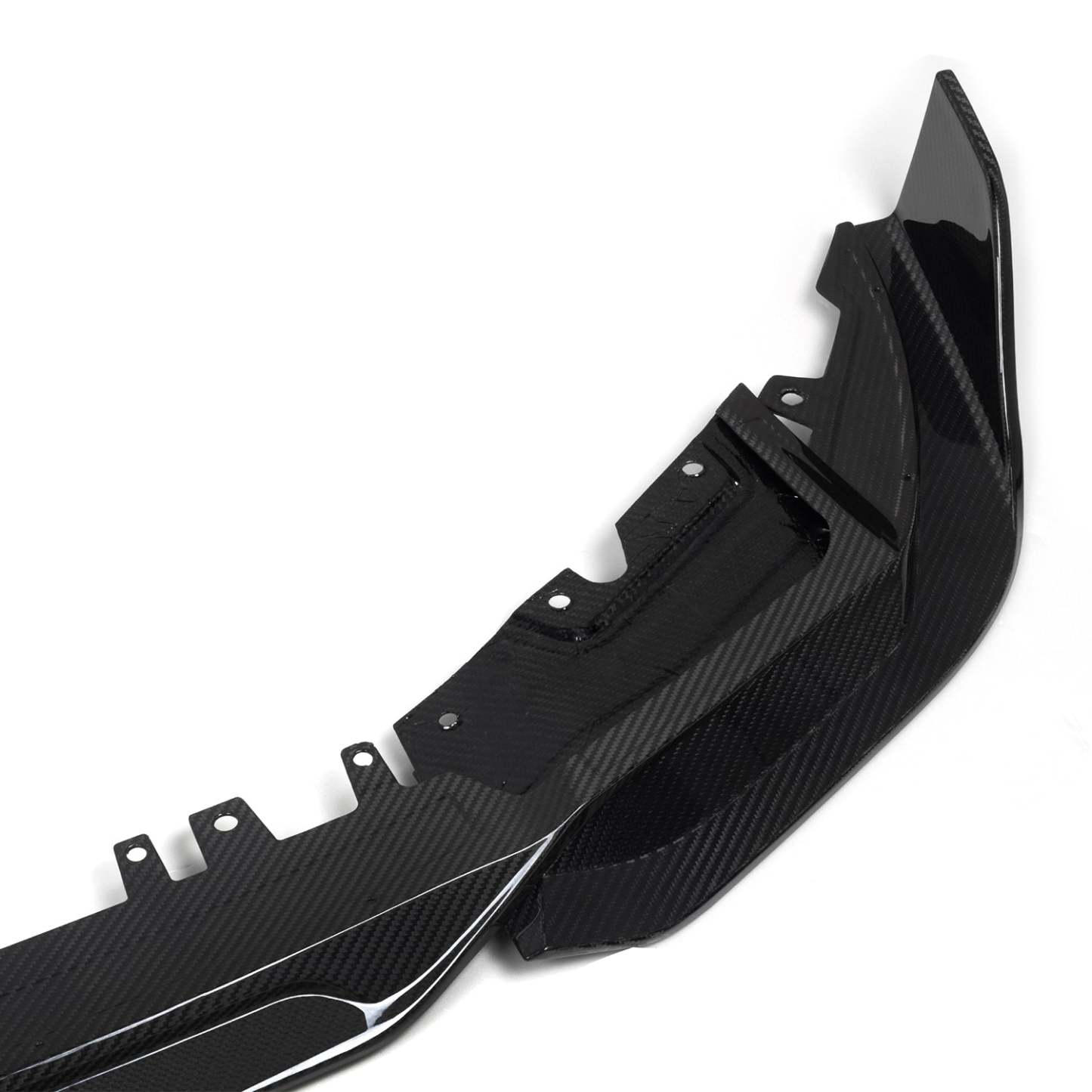 SooQoo BMW X3M F97 & X4M F98 LCI Front Splitter In Gloss Pre Preg Carbon Fibre (Facelift 2022+)-CCO