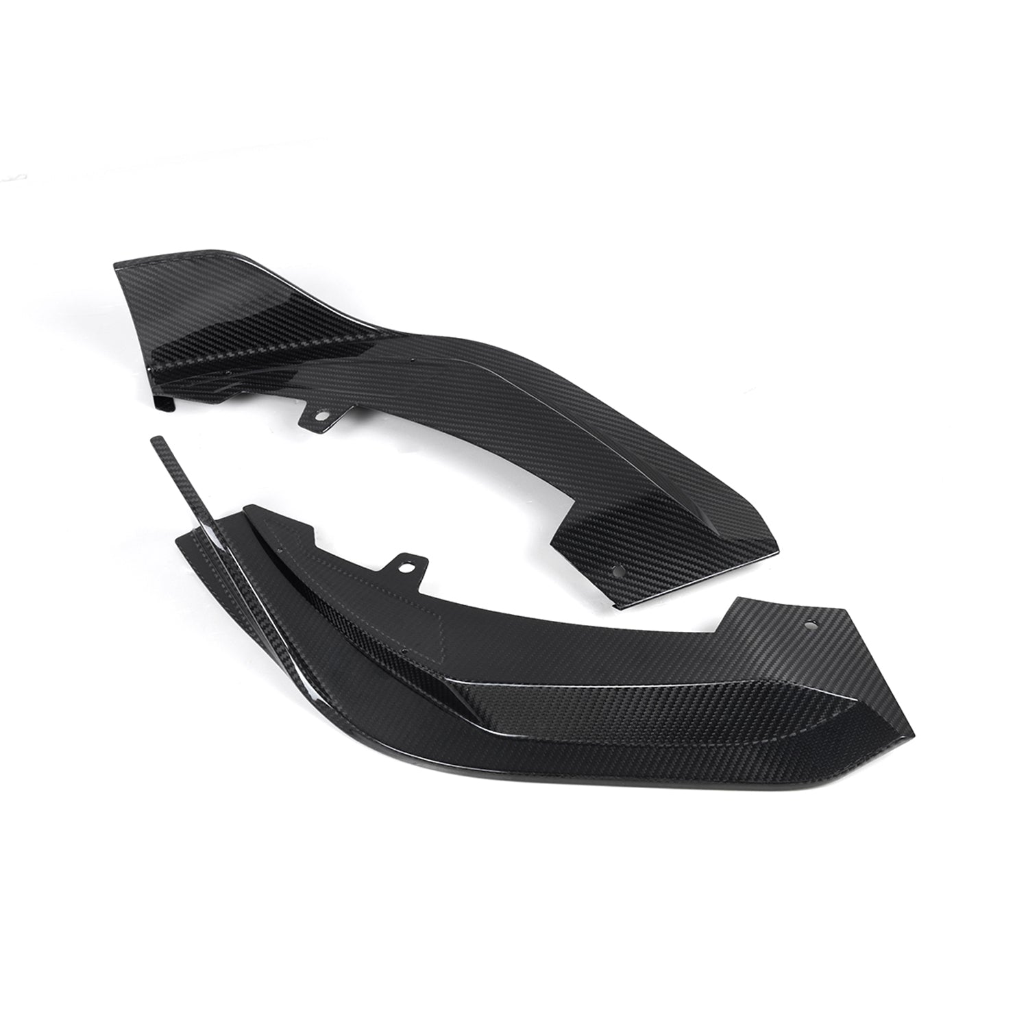 SooQoo BMW X3M F97 & X4M F98 LCI Front Splitter In Gloss Pre Preg Carbon Fibre (Facelift 2022+)-CCO