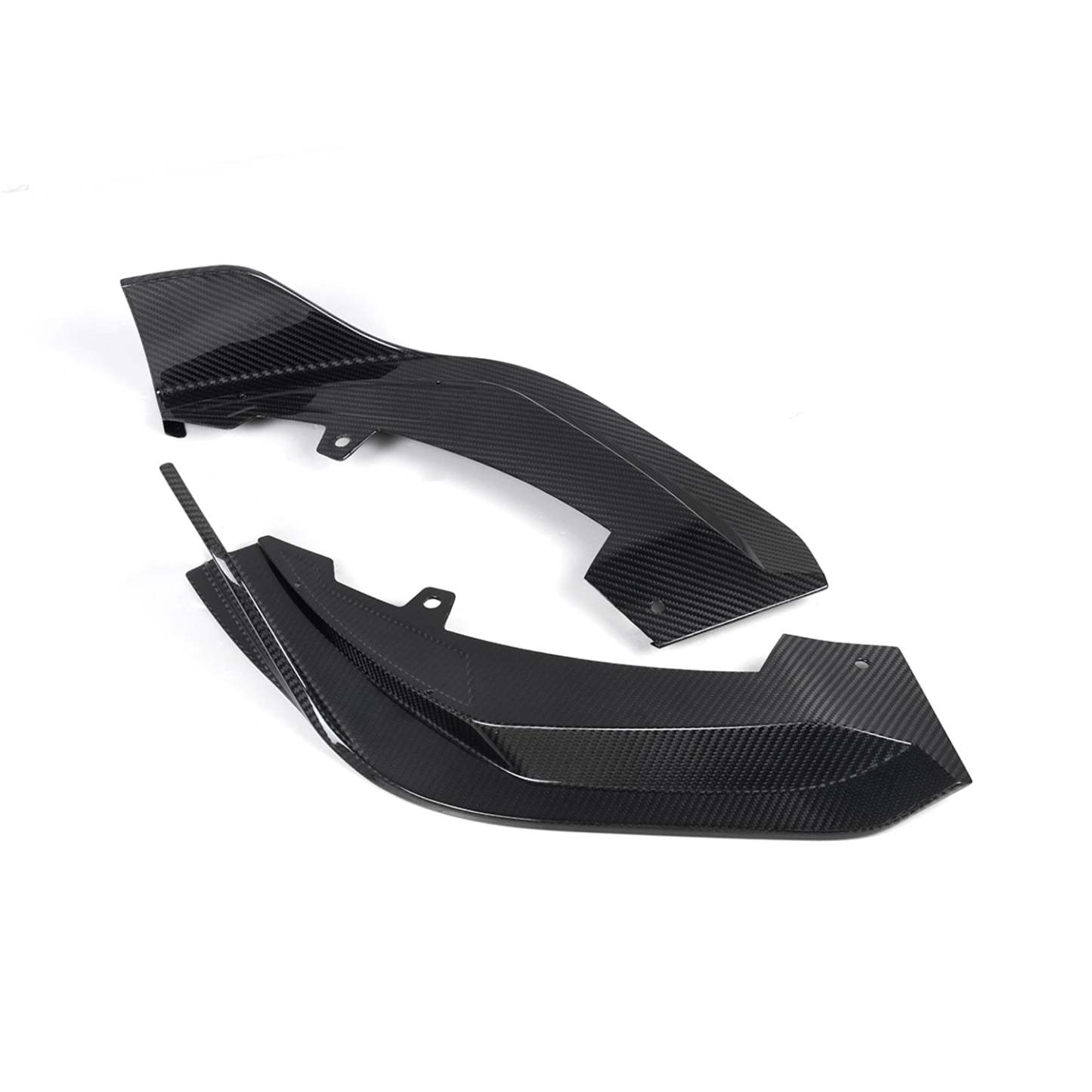 SooQoo BMW X3M F97 & X4M F98 LCI Front Splitter In Gloss Pre Preg Carbon Fibre (Facelift 2022+)-CCO