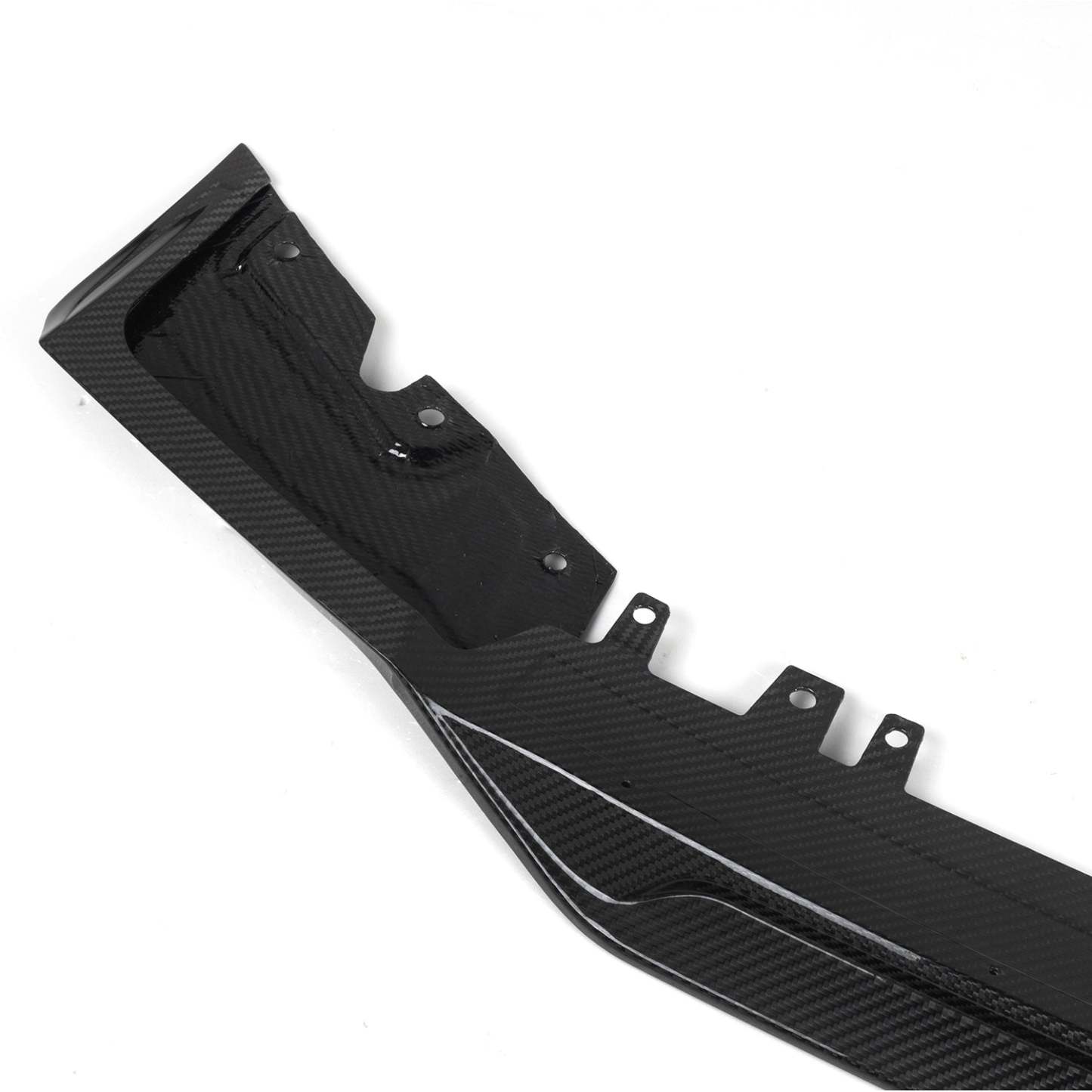 SooQoo BMW X3M F97 & X4M F98 LCI Front Splitter In Gloss Pre Preg Carbon Fibre (Facelift 2022+)-CCO