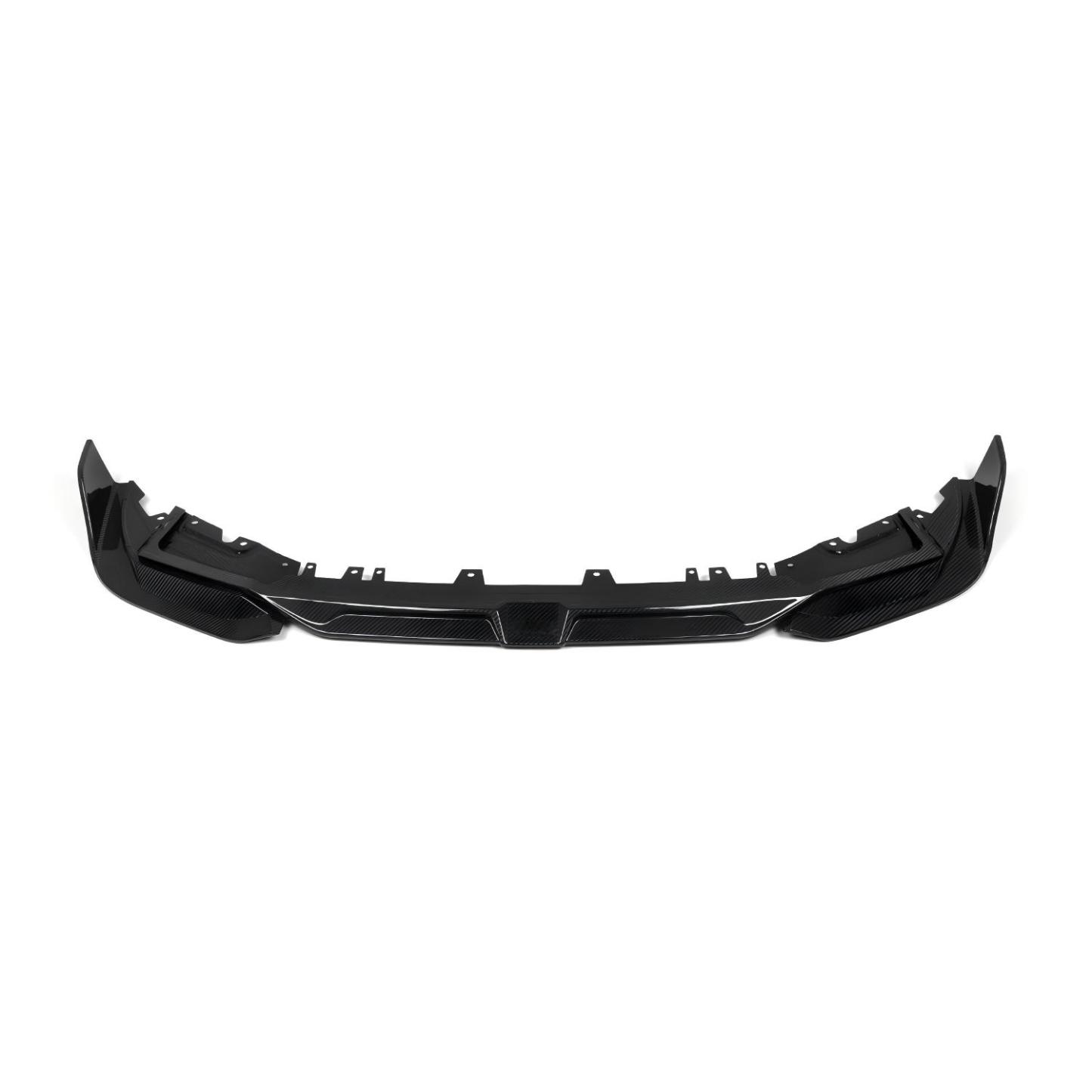 SooQoo BMW X3M F97 & X4M F98 LCI Front Splitter In Gloss Pre Preg Carbon Fibre (Facelift 2022+)