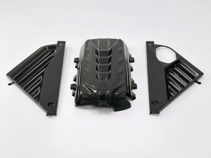 For C8 Corvette Dry Carbon Fiber Engine Bay Upgrades | Engine Cover