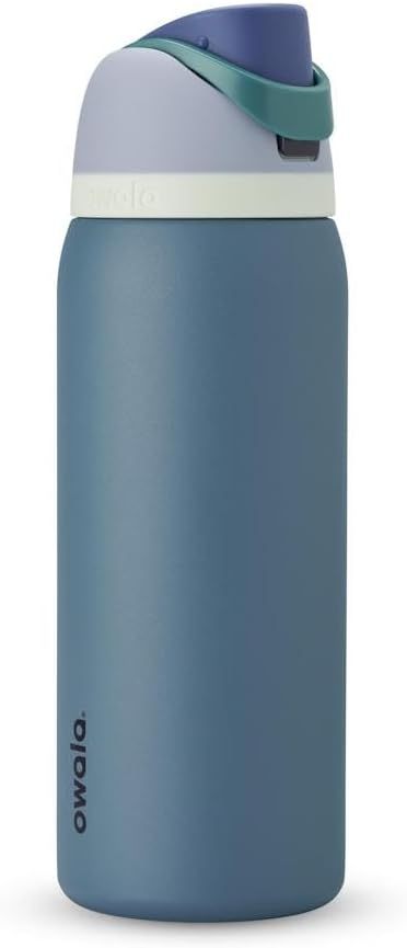 Owala FreeSip Insulated Stainless Steel Water Bottle with Straw, BPA-Free Sports Water Bottle, Great for Travel, 24 Oz, Denim