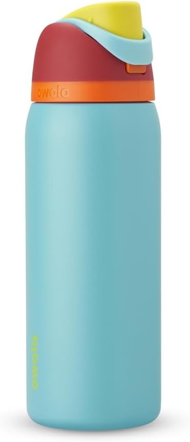Owala FreeSip Insulated Stainless Steel Water Bottle with Straw, BPA-Free Sports Water Bottle, Great for Travel, 24 Oz, Denim