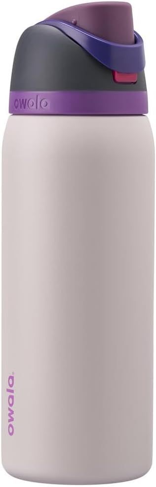 Owala FreeSip Insulated Stainless Steel Water Bottle with Straw, BPA-Free Sports Water Bottle, Great for Travel, 24 Oz, Denim