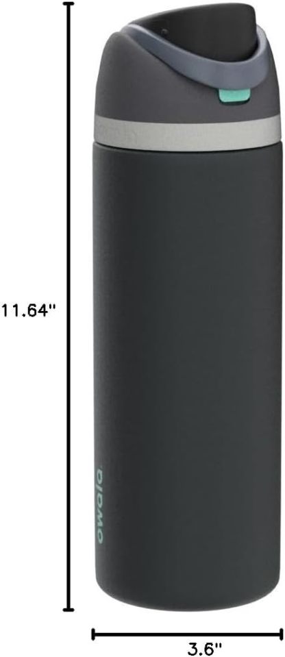 Owala FreeSip Insulated Stainless Steel Water Bottle with Straw, BPA-Free Sports Water Bottle, Great for Travel, 24 Oz, Denim