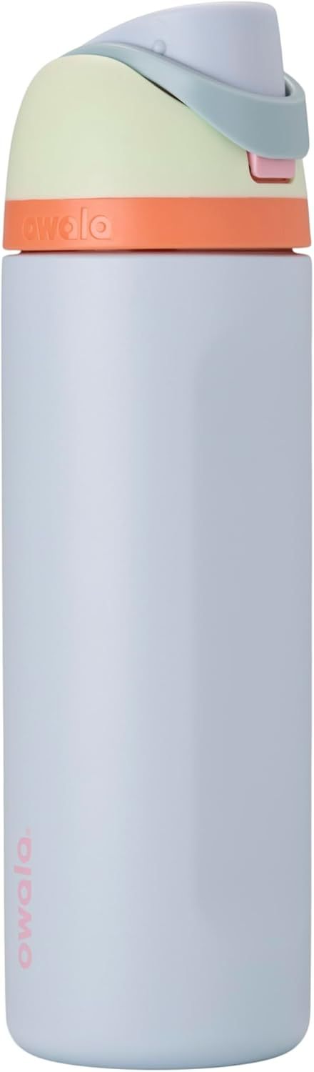 Owala FreeSip Insulated Stainless Steel Water Bottle with Straw, BPA-Free Sports Water Bottle, Great for Travel, 24 Oz, Denim