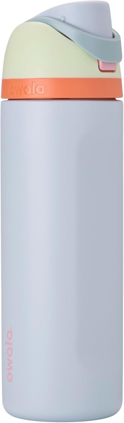 Owala FreeSip Insulated Stainless Steel Water Bottle with Straw, BPA-Free Sports Water Bottle, Great for Travel, 24 Oz, Denim