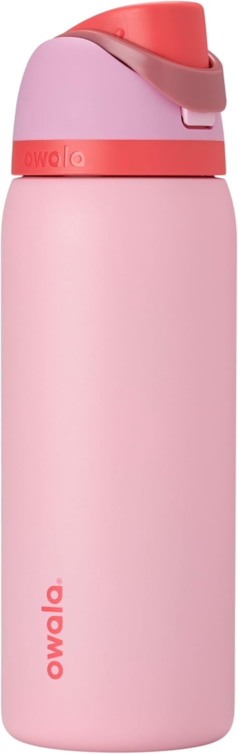 Owala FreeSip Insulated Stainless Steel Water Bottle with Straw, BPA-Free Sports Water Bottle, Great for Travel, 24 Oz, Denim