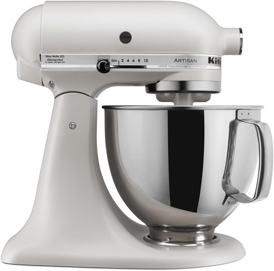 KitchenAid Artisan Series 5 Quart Tilt Head Stand Mixer with Pouring Shield KSM150PS, Onyx Black