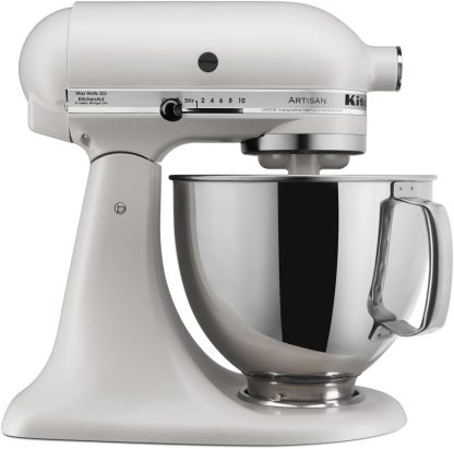 KitchenAid Artisan Series 5 Quart Tilt Head Stand Mixer with Pouring Shield KSM150PS, Onyx Black