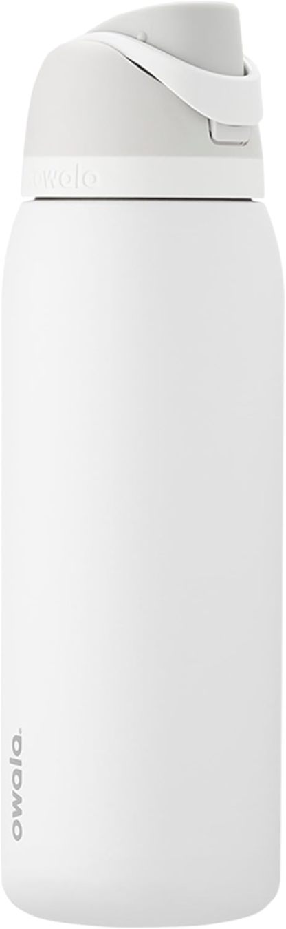 Owala FreeSip Insulated Stainless Steel Water Bottle with Straw, BPA-Free Sports Water Bottle, Great for Travel, 24 Oz, Denim