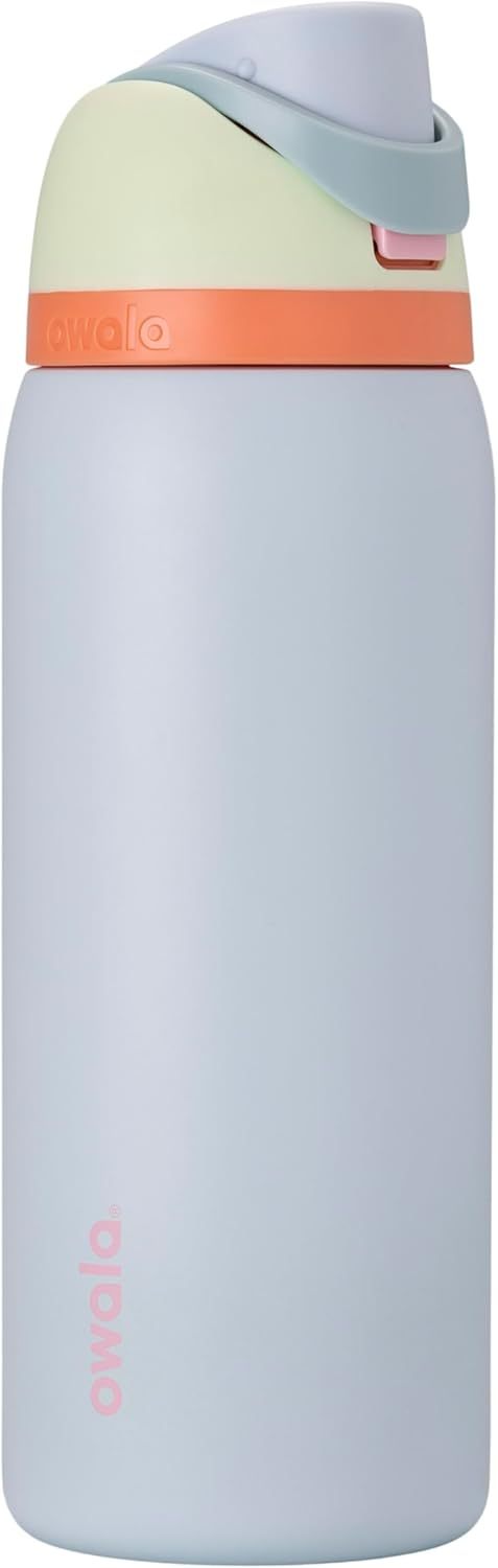 Owala FreeSip Insulated Stainless Steel Water Bottle with Straw, BPA-Free Sports Water Bottle, Great for Travel, 24 Oz, Denim