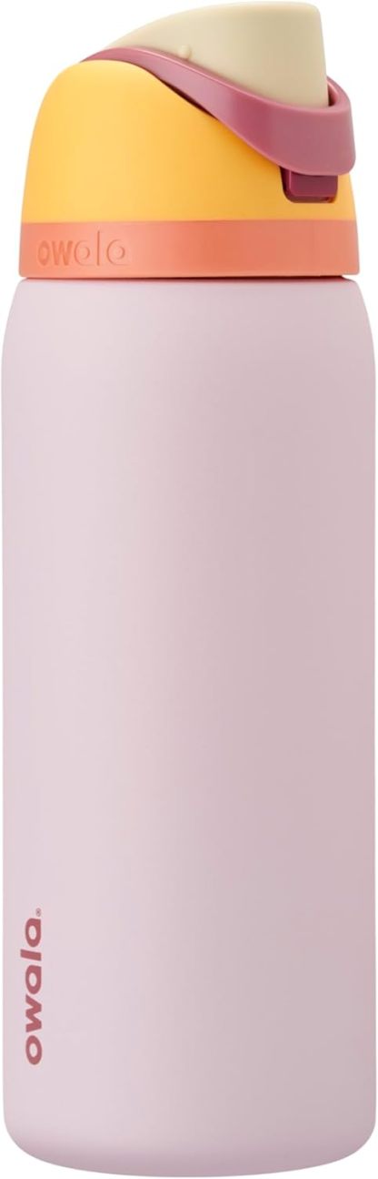 Owala FreeSip Insulated Stainless Steel Water Bottle with Straw, BPA-Free Sports Water Bottle, Great for Travel, 24 Oz, Denim