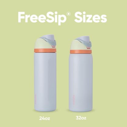 Owala FreeSip Insulated Stainless Steel Water Bottle with Straw, BPA-Free Sports Water Bottle, Great for Travel, 24 Oz, Denim