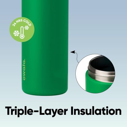 Owala FreeSip Insulated Stainless Steel Water Bottle with Straw, BPA-Free Sports Water Bottle, Great for Travel, 24 Oz, Denim