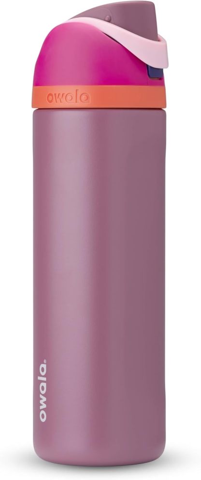 Owala FreeSip Insulated Stainless Steel Water Bottle with Straw, BPA-Free Sports Water Bottle, Great for Travel, 24 Oz, Denim