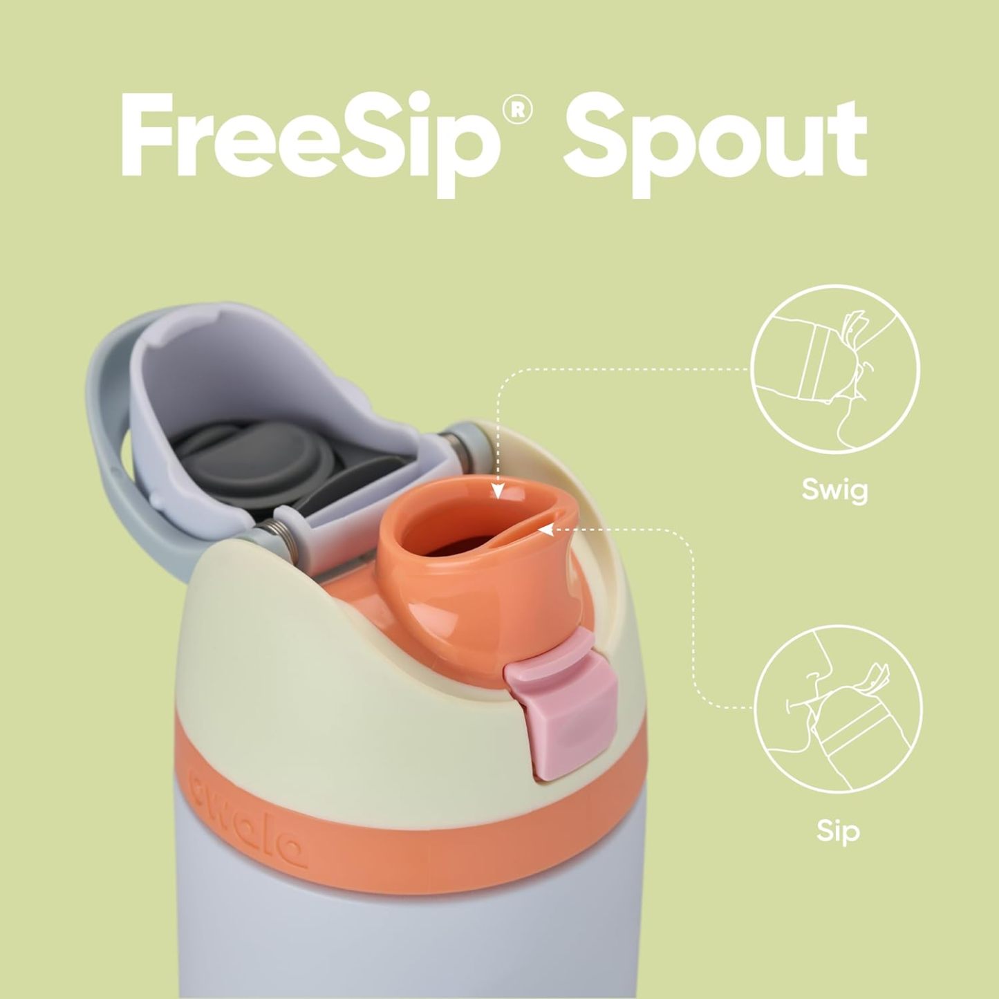 Owala FreeSip Insulated Stainless Steel Water Bottle with Straw, BPA-Free Sports Water Bottle, Great for Travel, 24 Oz, Denim