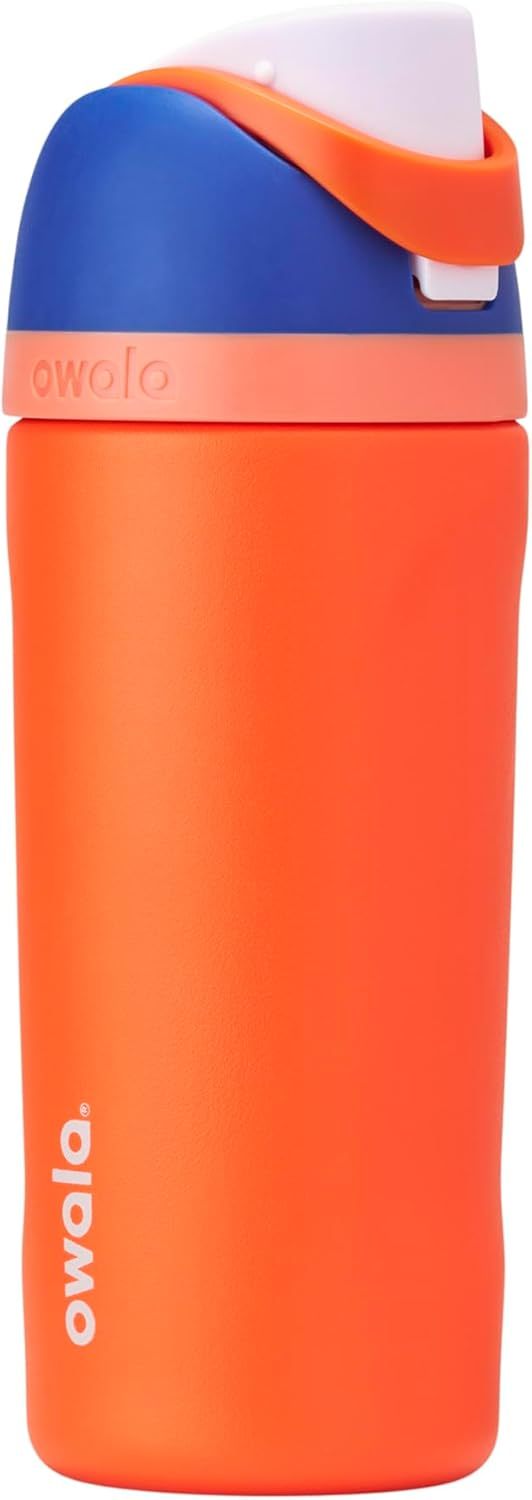Owala FreeSip Insulated Stainless Steel Water Bottle with Straw, BPA-Free Sports Water Bottle, Great for Travel, 24 Oz, Denim