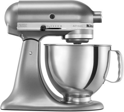 KitchenAid Artisan Series 5 Quart Tilt Head Stand Mixer with Pouring Shield KSM150PS, Onyx Black