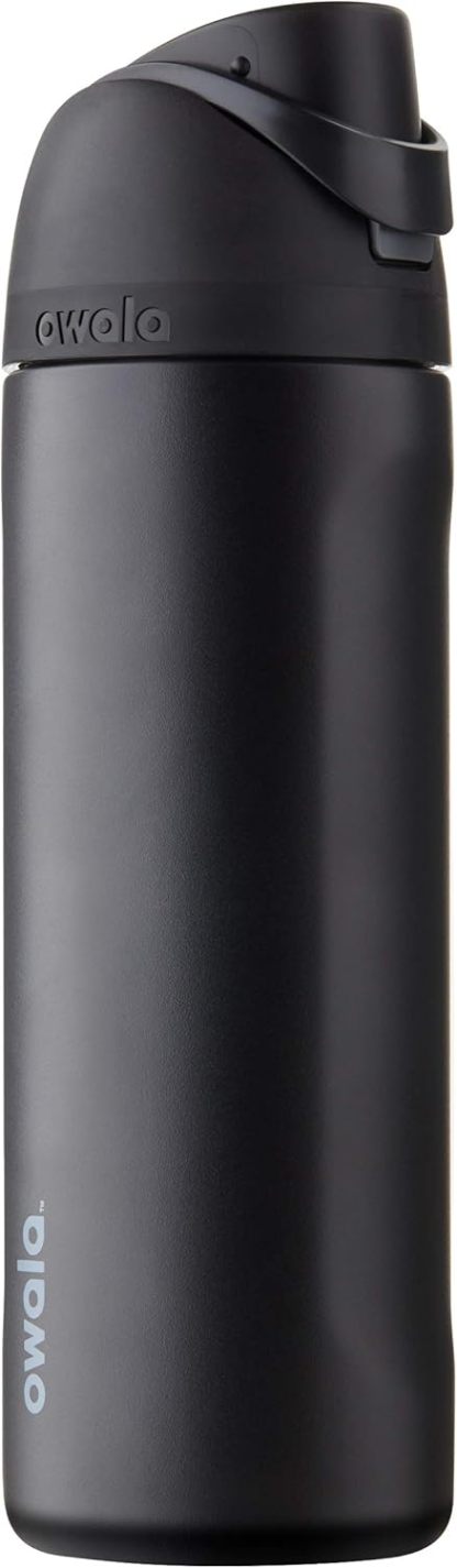 Owala FreeSip Insulated Stainless Steel Water Bottle with Straw, BPA-Free Sports Water Bottle, Great for Travel, 24 Oz, Denim