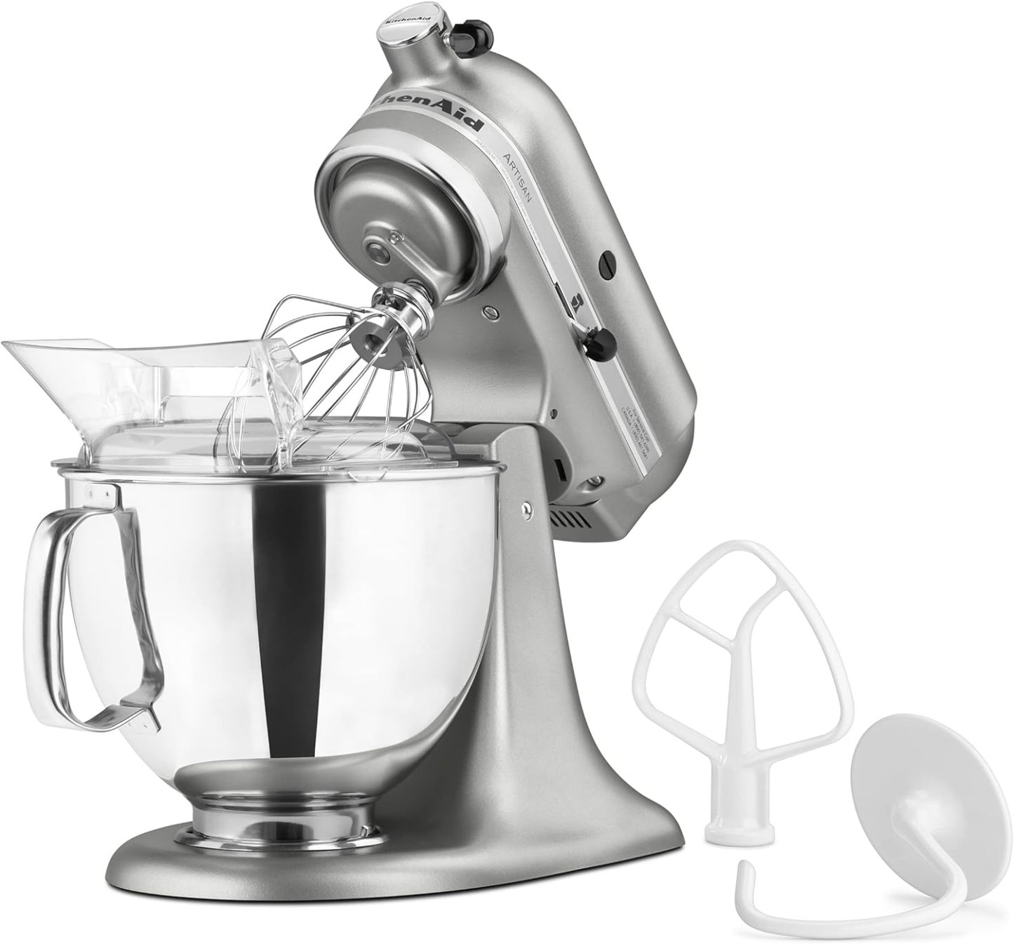 KitchenAid Artisan Series 5 Quart Tilt Head Stand Mixer with Pouring Shield KSM150PS, Onyx Black