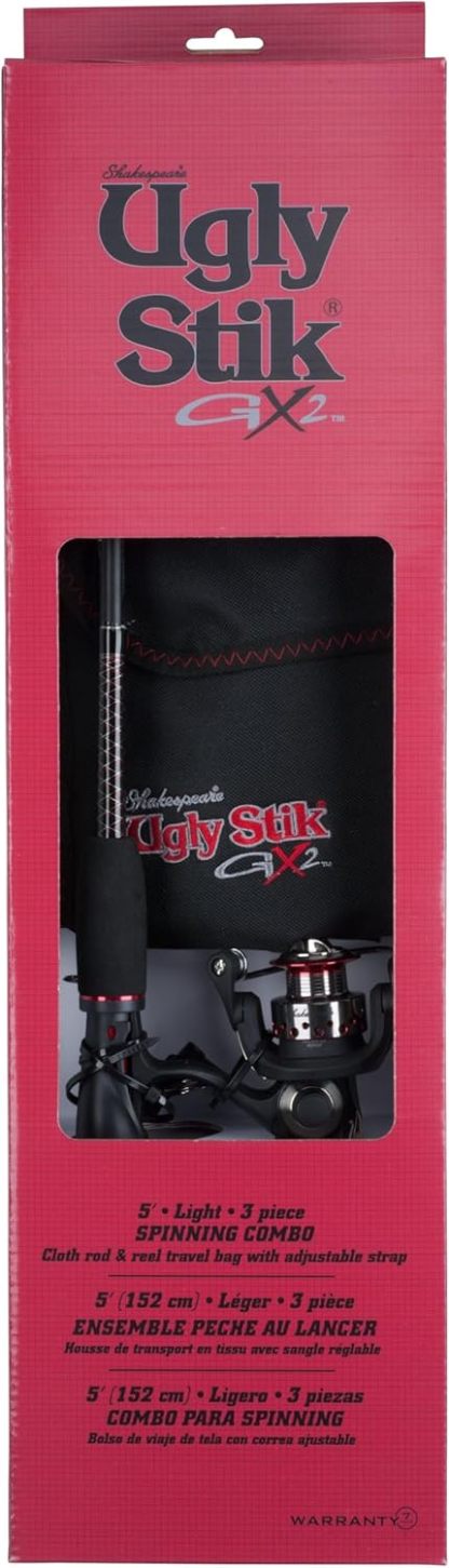Ugly Stik GX2 Spinning Reel and Fishing Rod Combo