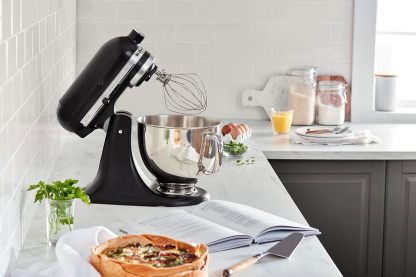 KitchenAid Artisan Series 5 Quart Tilt Head Stand Mixer with Pouring Shield KSM150PS, Onyx Black
