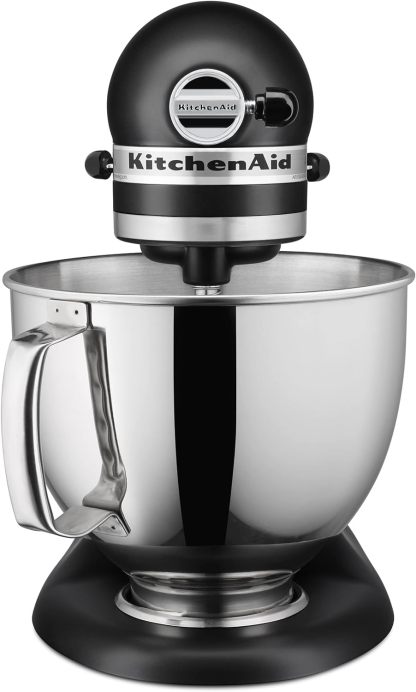 KitchenAid Artisan Series 5 Quart Tilt Head Stand Mixer with Pouring Shield KSM150PS, Onyx Black