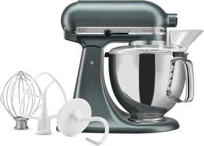 KitchenAid Artisan Series 5 Quart Tilt Head Stand Mixer with Pouring Shield KSM150PS, Onyx Black