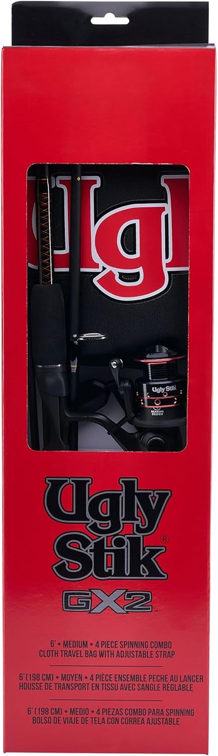 Ugly Stik GX2 Spinning Reel and Fishing Rod Combo