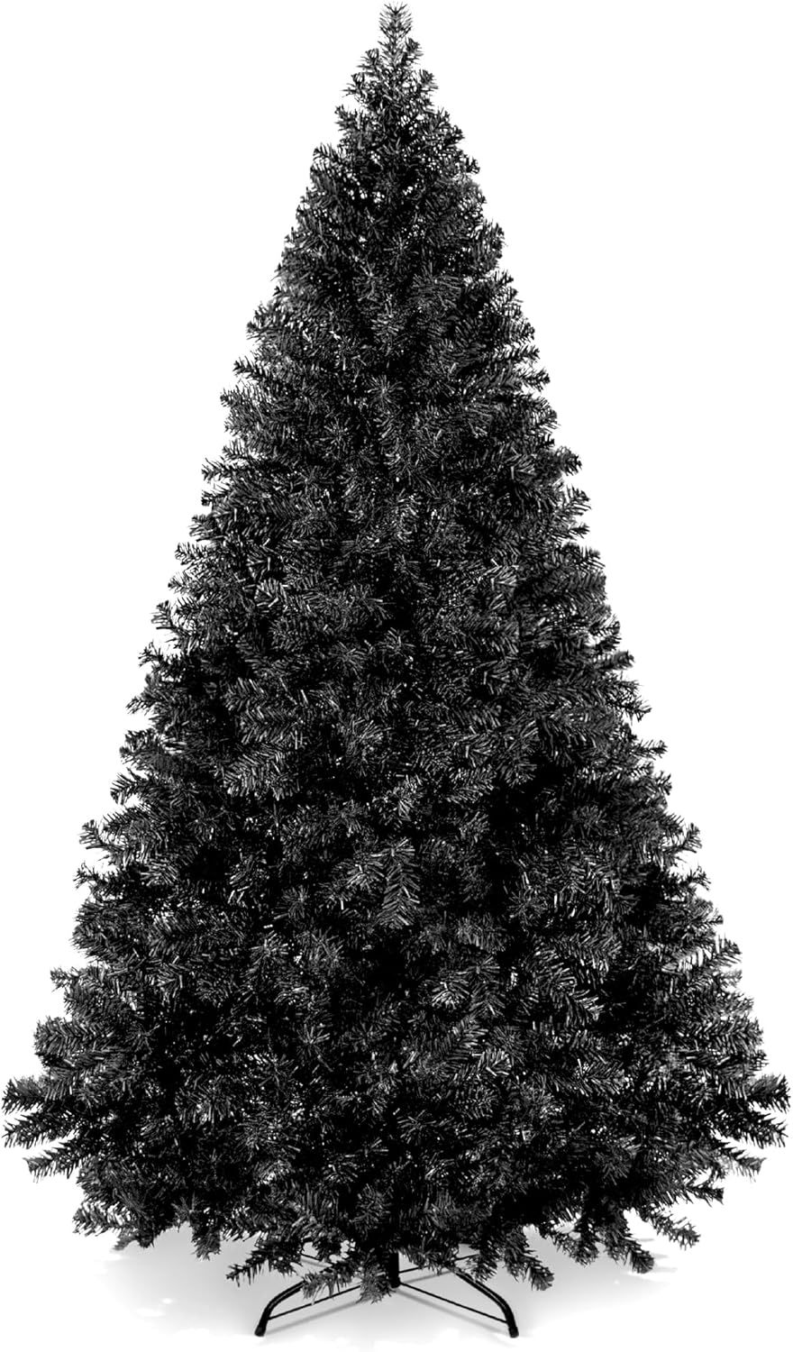 Best Choice Products Artificial Christmas Tree, 6ft Premium Unlit Hinged Design, Dense Branches Realistic Holiday Décor​ w/Easy Assembly, Base