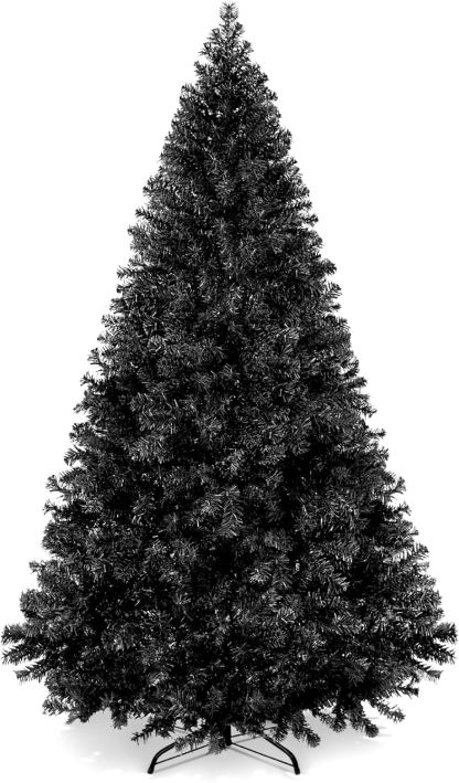 Best Choice Products Artificial Christmas Tree, 6ft Premium Unlit Hinged Design, Dense Branches Realistic Holiday Décor​ w/Easy Assembly, Base