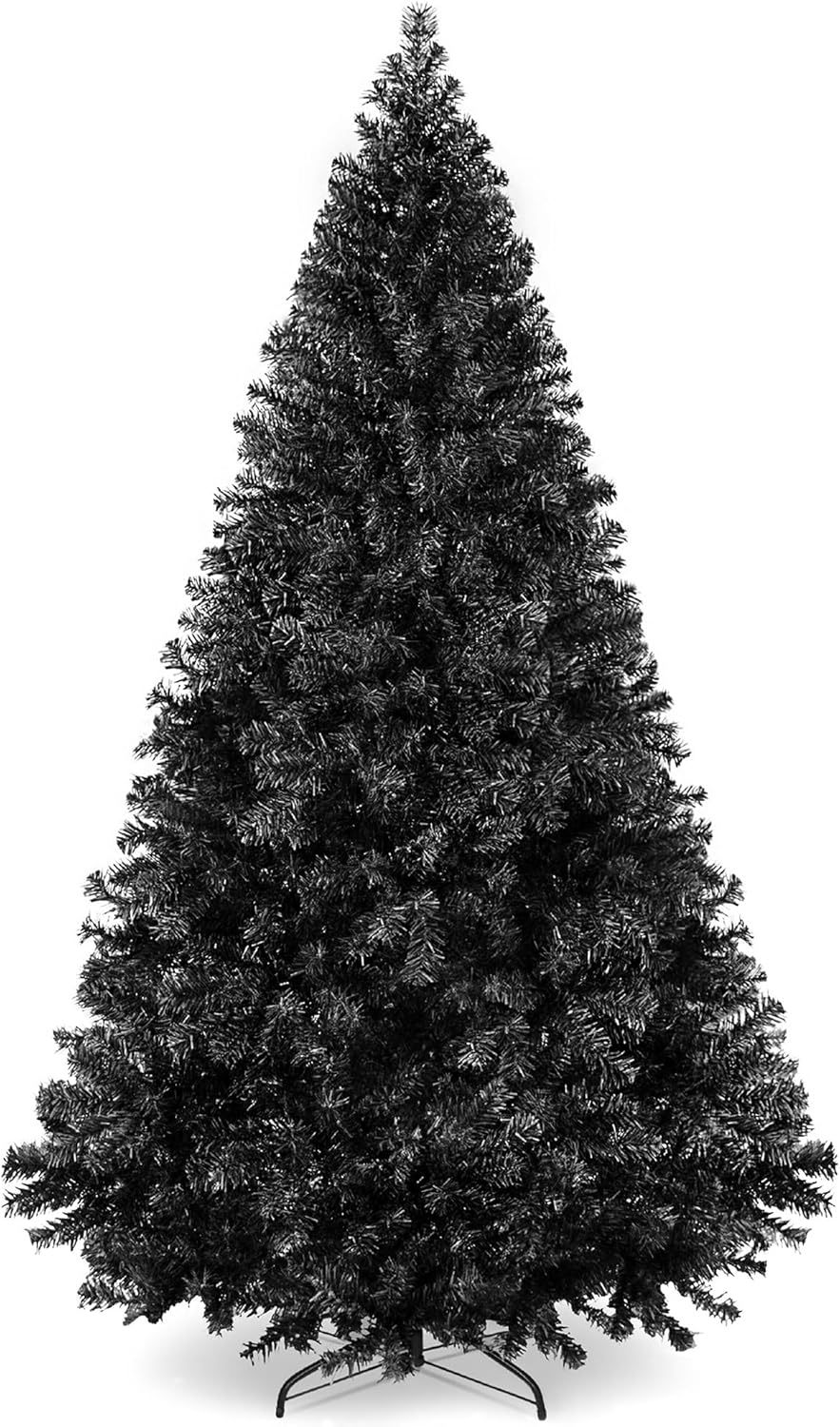 Best Choice Products Artificial Christmas Tree, 6ft Premium Unlit Hinged Design, Dense Branches Realistic Holiday Décor​ w/Easy Assembly, Base