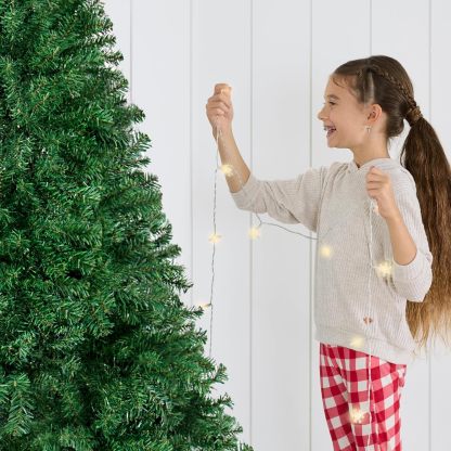 Best Choice Products Artificial Christmas Tree, 6ft Premium Unlit Hinged Design, Dense Branches Realistic Holiday Décor​ w/Easy Assembly, Base