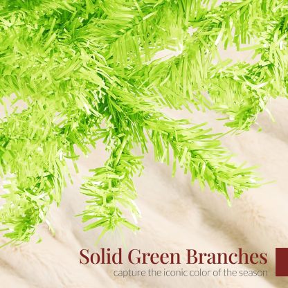 Best Choice Products Artificial Christmas Tree, 6ft Premium Unlit Hinged Design, Dense Branches Realistic Holiday Décor​ w/Easy Assembly, Base