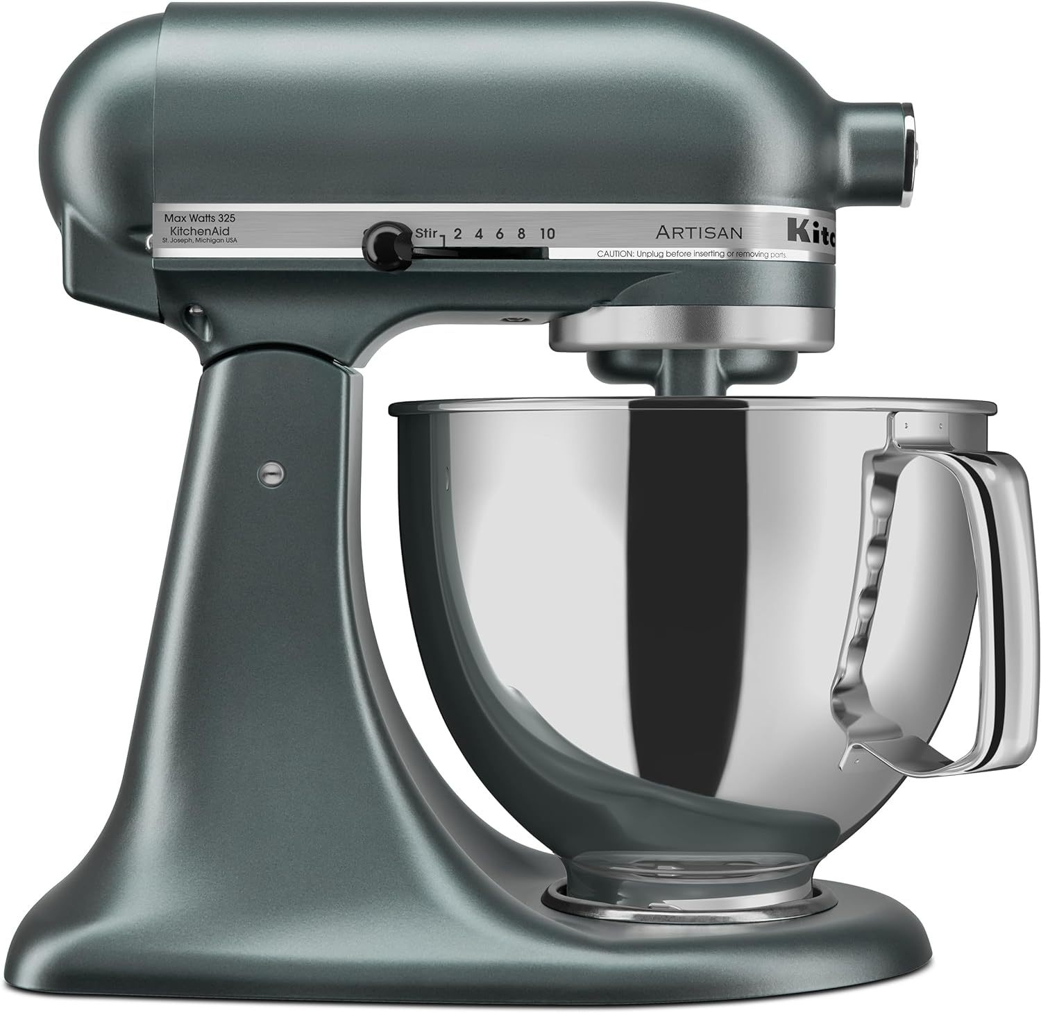 KitchenAid Artisan Series 5 Quart Tilt Head Stand Mixer with Pouring Shield KSM150PS, Onyx Black