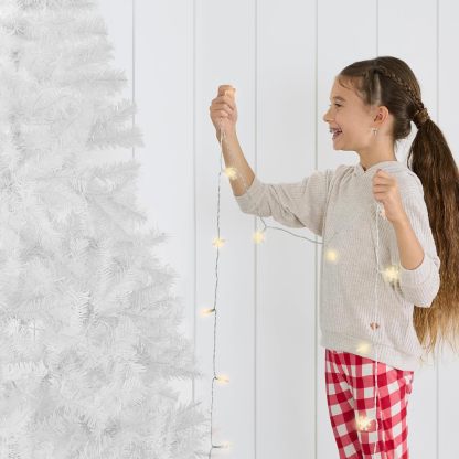 Best Choice Products Artificial Christmas Tree, 6ft Premium Unlit Hinged Design, Dense Branches Realistic Holiday Décor​ w/Easy Assembly, Base