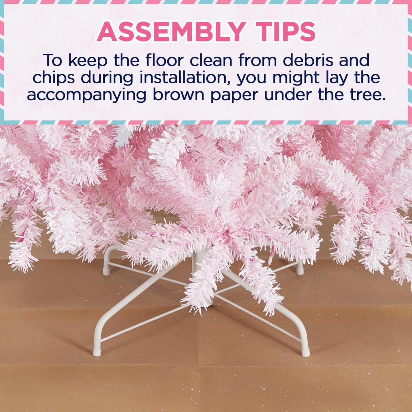 Yaheetech 6ft Snow Flocked Pre-lit Christmas Tree with 250 Warm White Lights, 820 Lush Branch Tips & Quick-Assembly Hinged Design, Full Artificial Xmas Tree for Winter Holiday Décor, Green & White