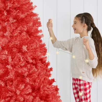 Best Choice Products Artificial Christmas Tree, 6ft Premium Unlit Hinged Design, Dense Branches Realistic Holiday Décor​ w/Easy Assembly, Base